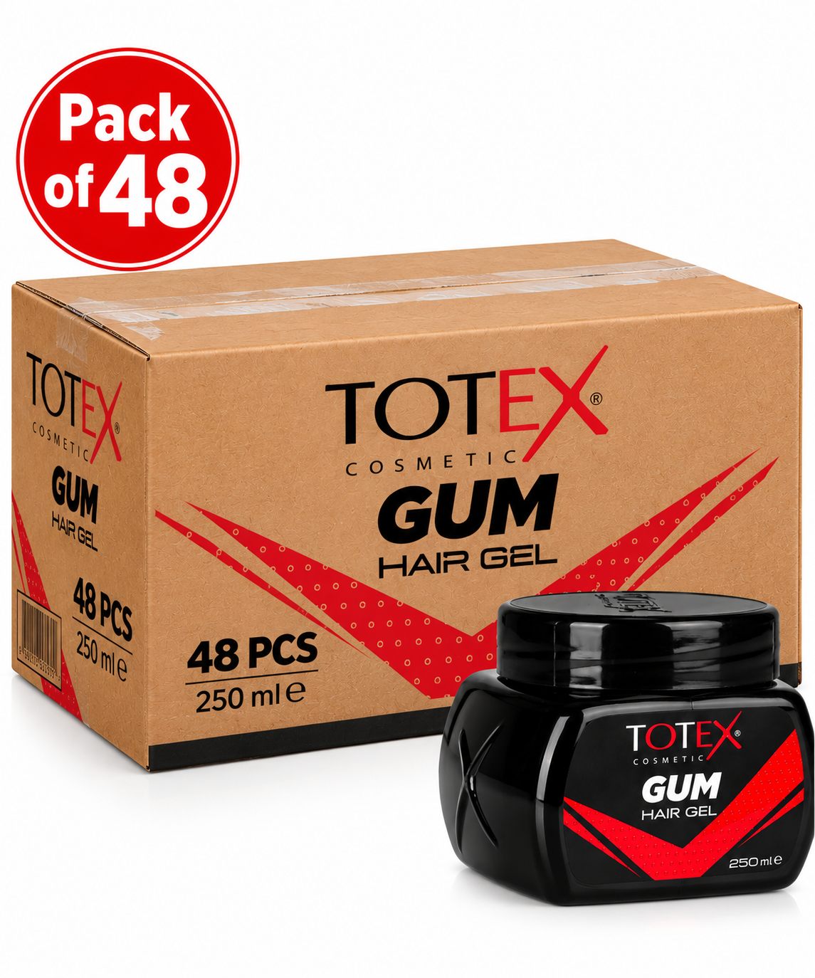 Totex Cosmetic Gum Hair Gel 250ml – Professional Styling Gel