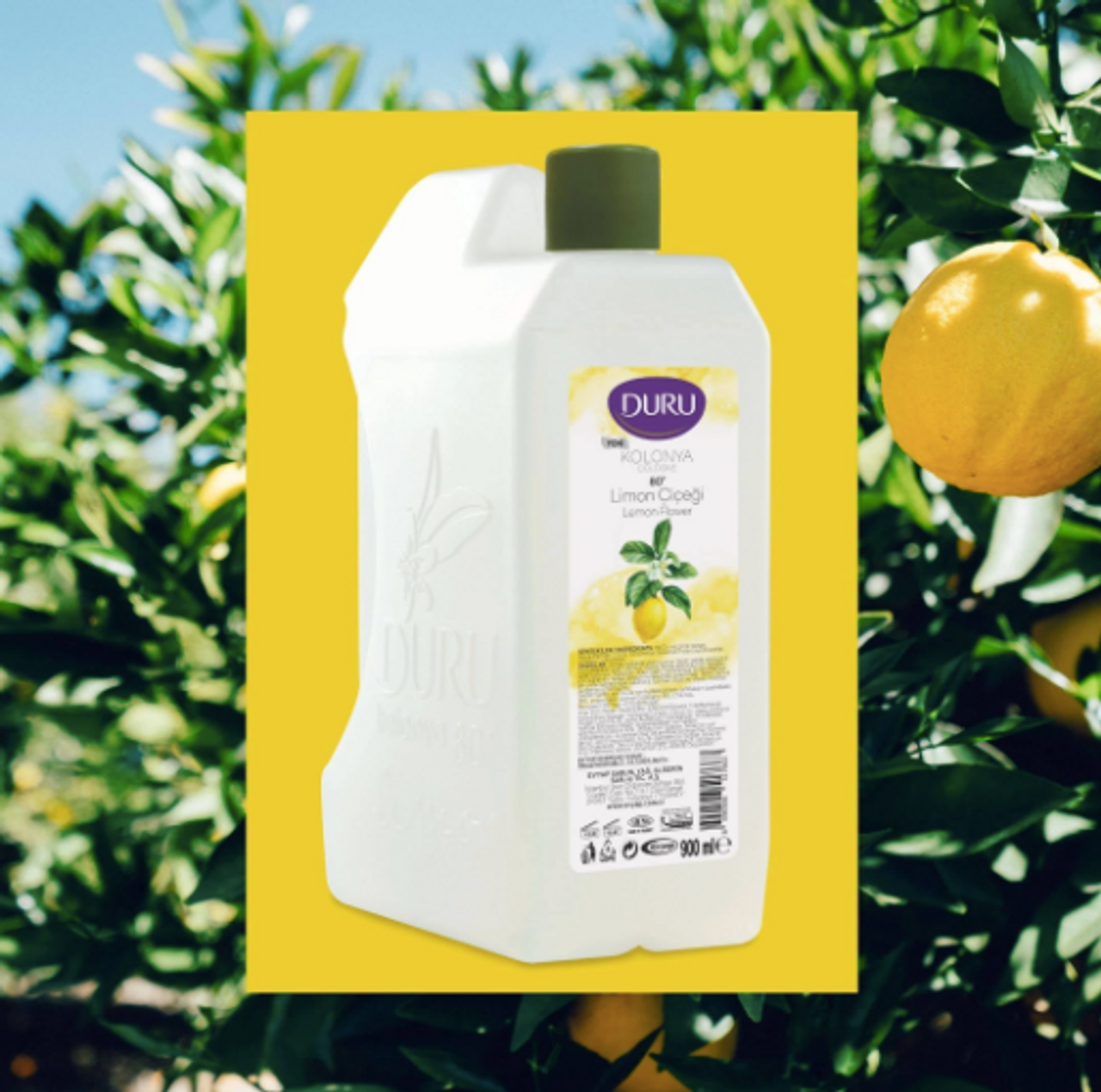 EVYAP DURU Lemon Turkish Aftershave Cologne, 900ml