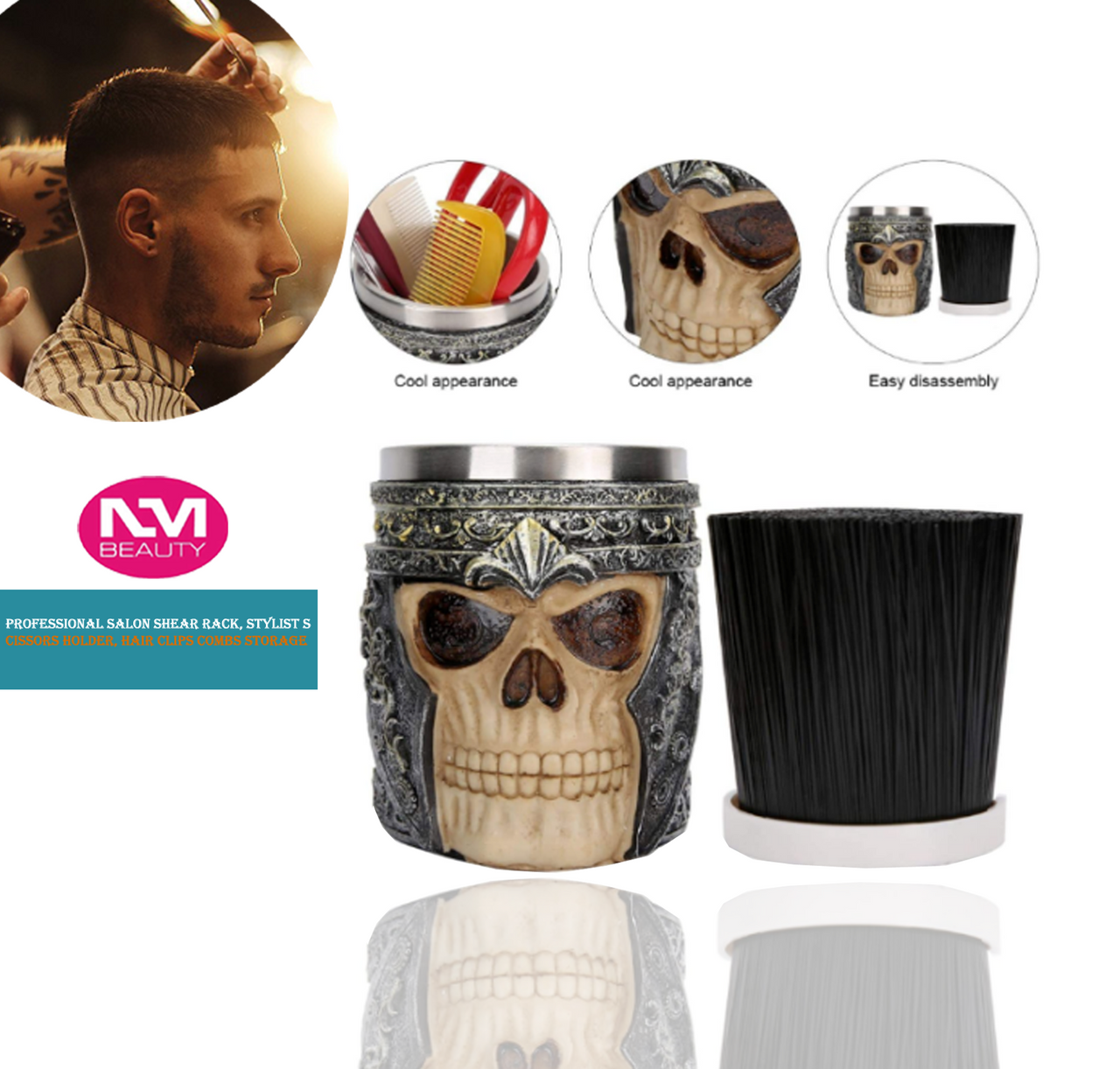 Professional Salon Shear Rack, Stylist Scissors Holder, Hair Clips Combs Storage