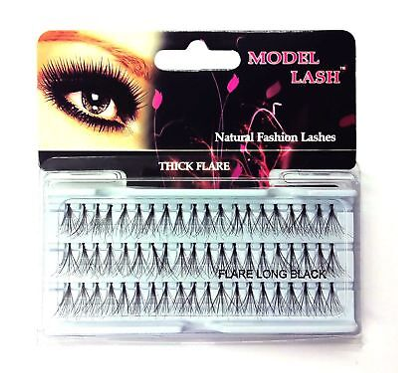 MODEL LASH Natural Remy Hair Fashion Individual Lashes THICK FLARE LONG