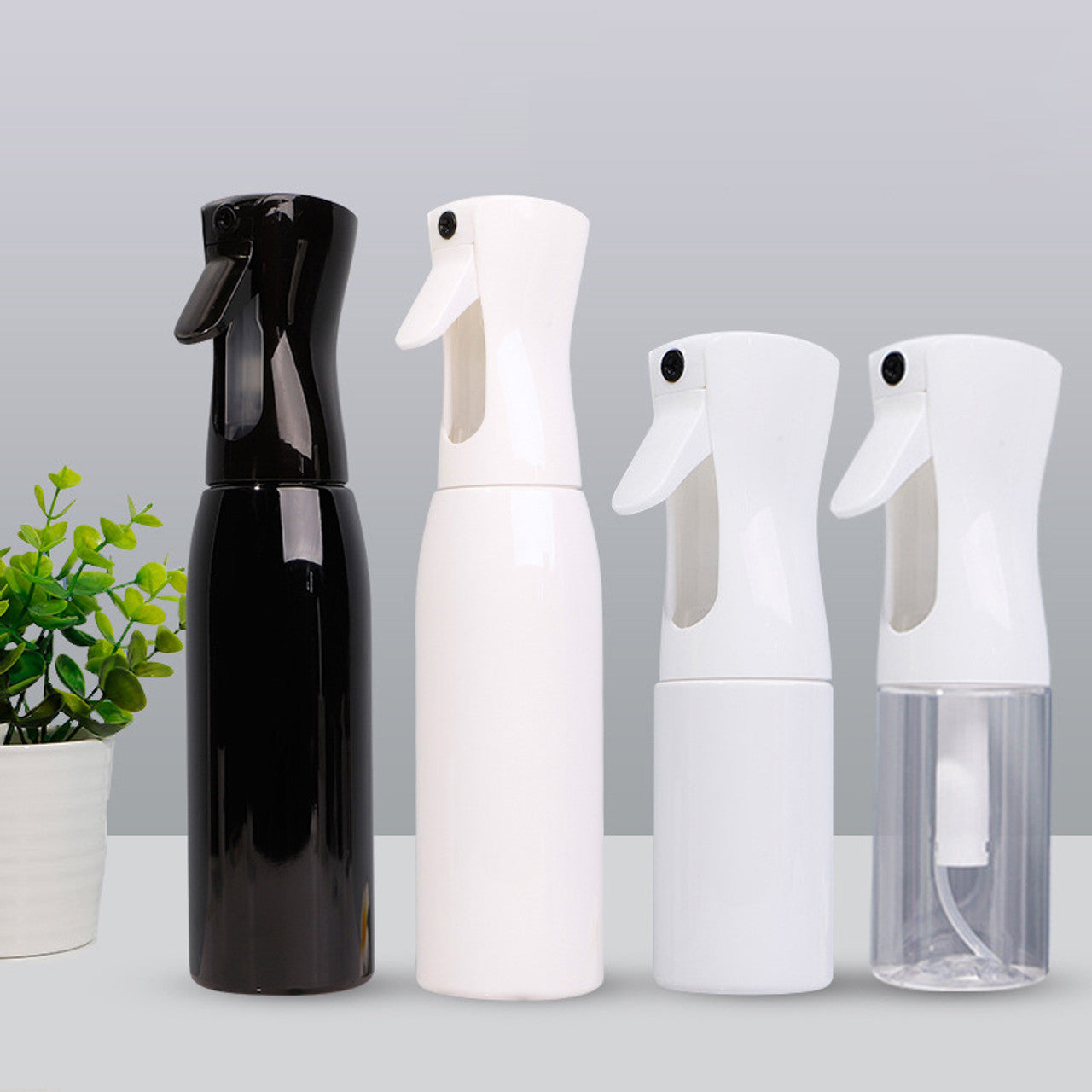 Spray Bottle 500ml Continuous Mist Fine Aerosol Sprayer Empty Plastic Mister Hair Water Salon Hairdressing Aerosol Curly Hairstyling Plants Pets Cleaning Skin Care - (Transparent)- Next Day Delivery