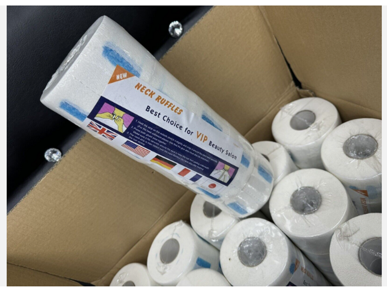 NMB Neck Paper Hairdressing Neck Rolls | Barber Neck Roll 20 PCS FULL BOX