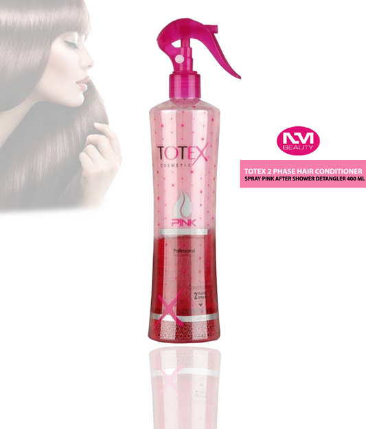 TOTEX 2 Phase Hair Conditioner Spray Pink After Shower Detangler 400 ml