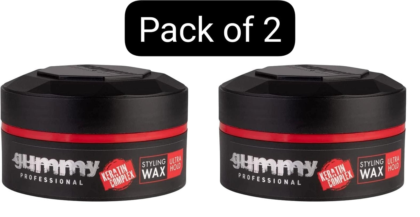 Gummy Hair Styling Wax 150ml Ultra Hold, Bright Finish, Matte Finish, Extra Gloss, Casual Look & Hard Finish 150ml