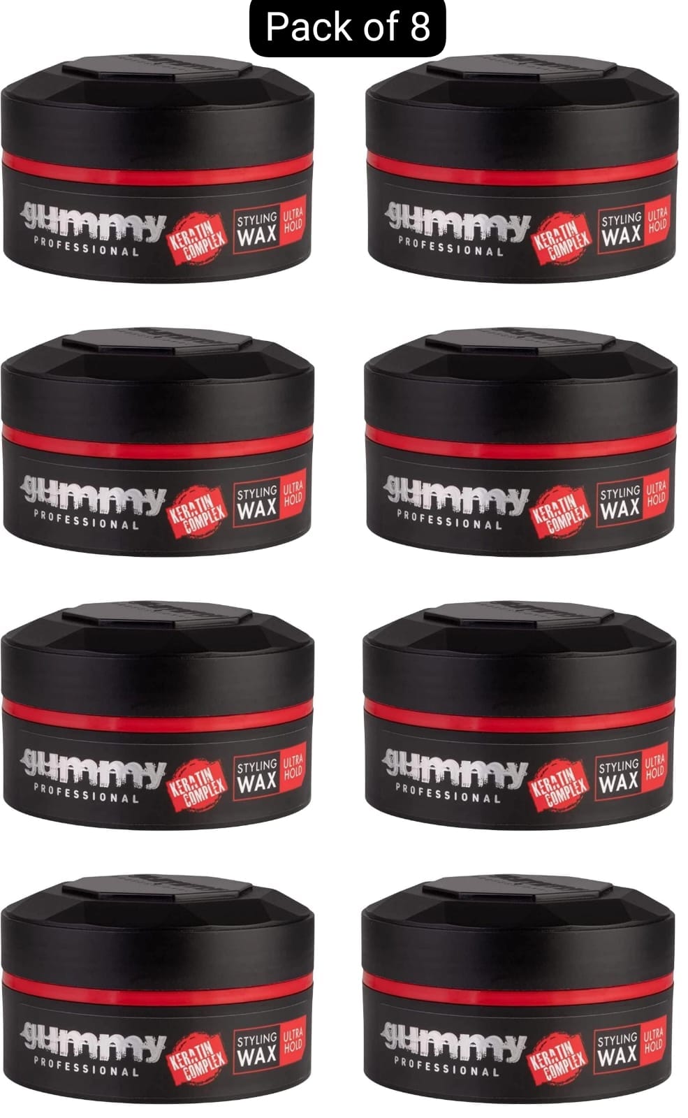 Gummy Hair Styling Wax 150ml Ultra Hold, Bright Finish, Matte Finish, Extra Gloss, Casual Look & Hard Finish 150ml