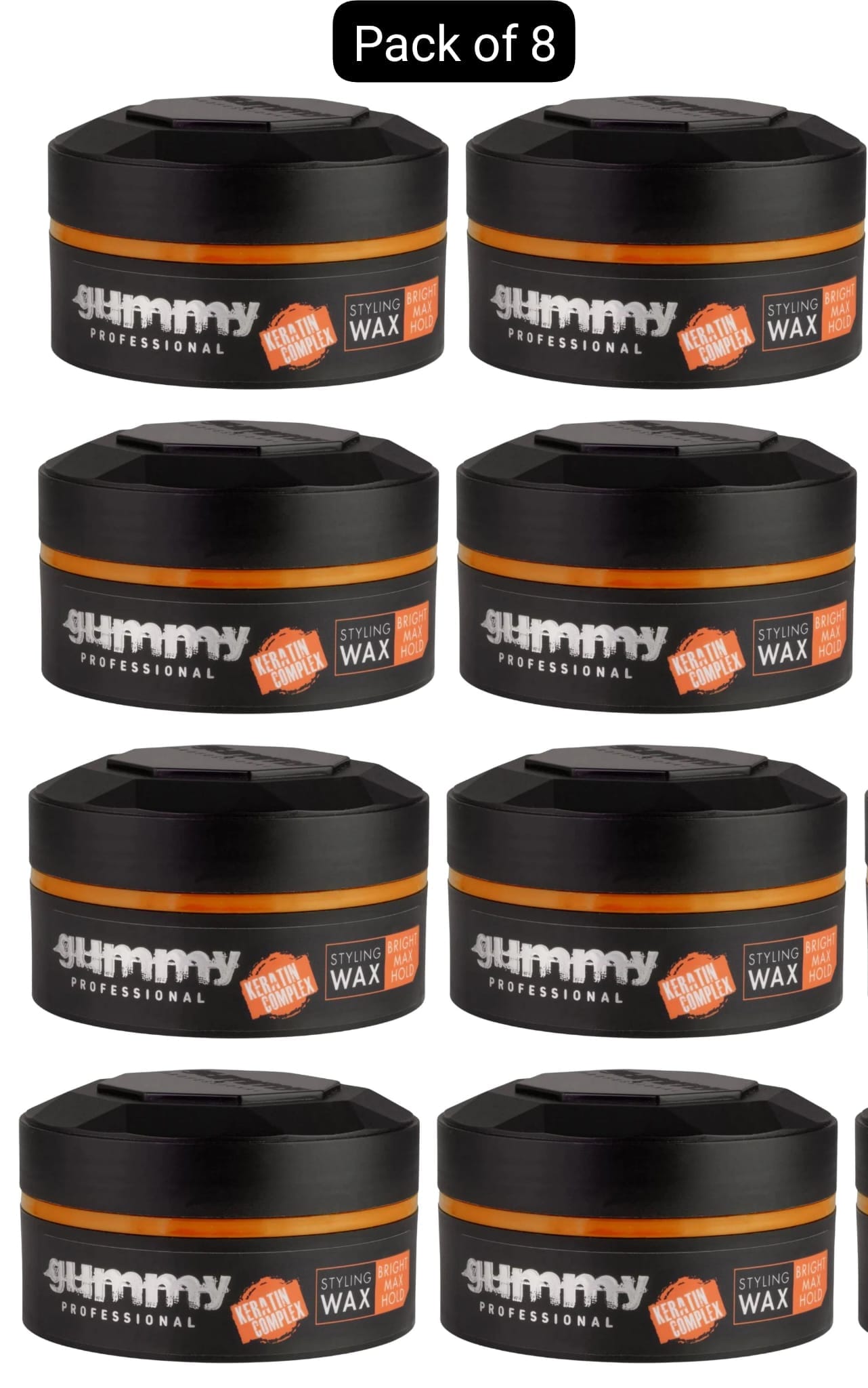 Gummy Hair Styling Wax 150ml Ultra Hold, Bright Finish, Matte Finish, Extra Gloss, Casual Look & Hard Finish 150ml