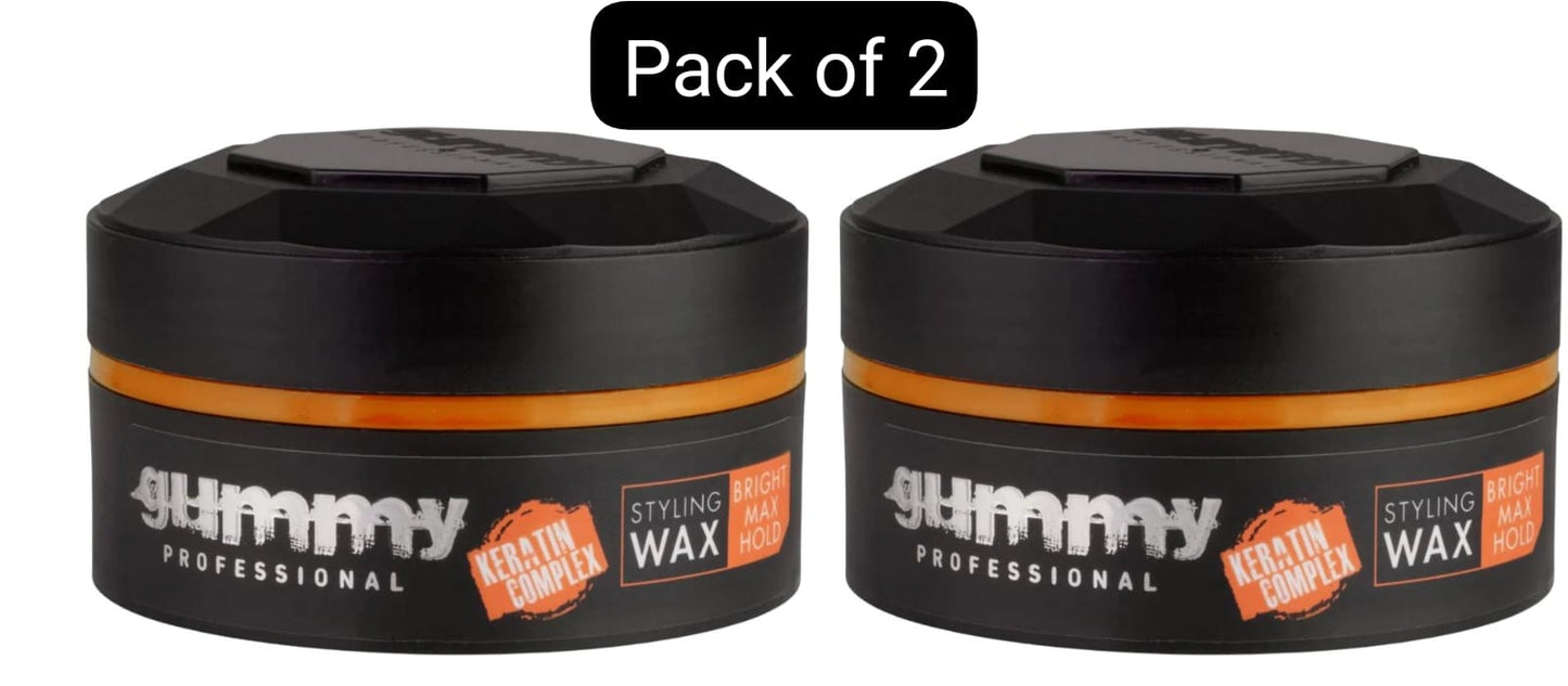 Gummy Hair Styling Wax 150ml Ultra Hold, Bright Finish, Matte Finish, Extra Gloss, Casual Look & Hard Finish 150ml