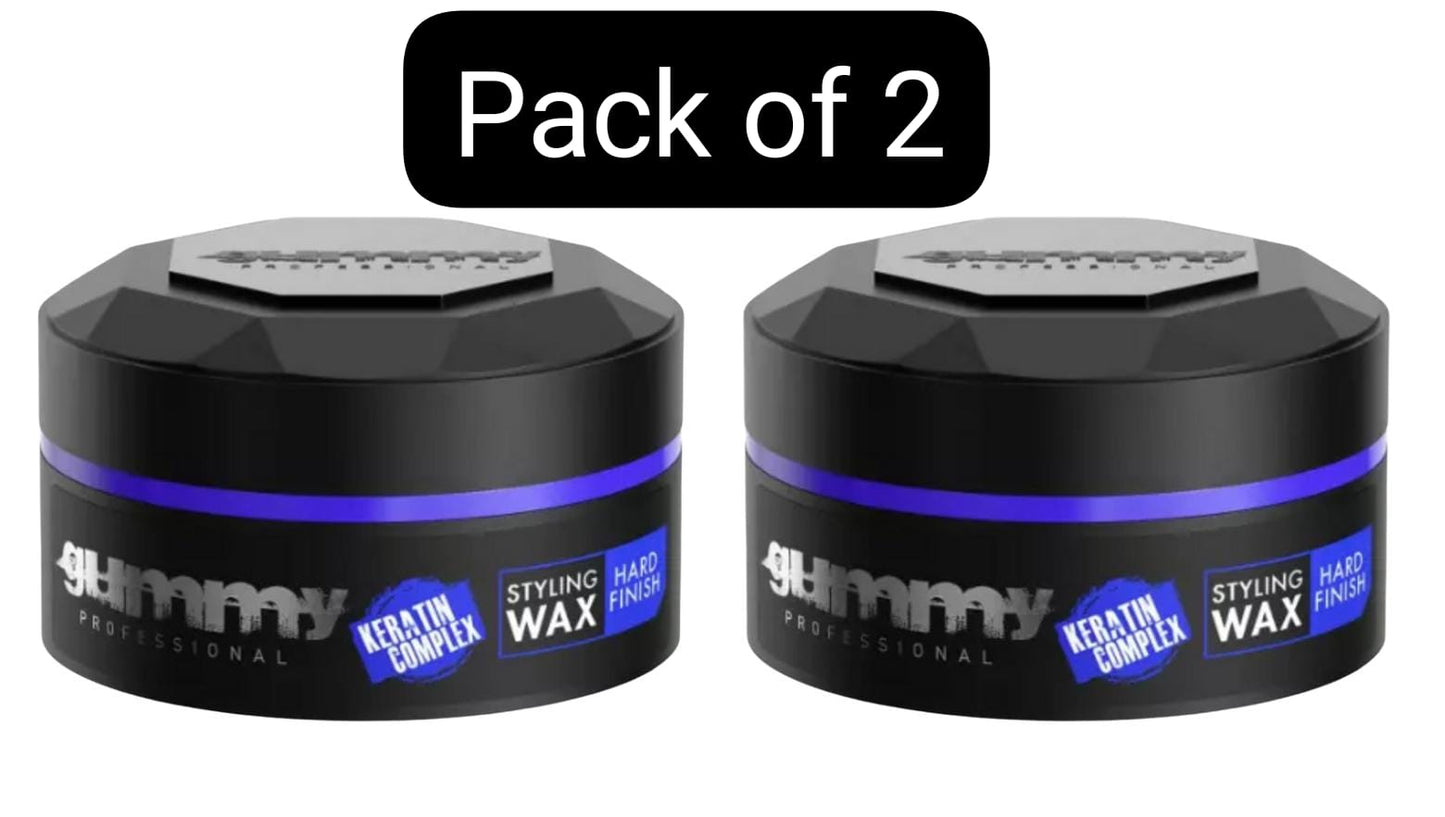 Gummy Hair Styling Wax 150ml Ultra Hold, Bright Finish, Matte Finish, Extra Gloss, Casual Look & Hard Finish 150ml