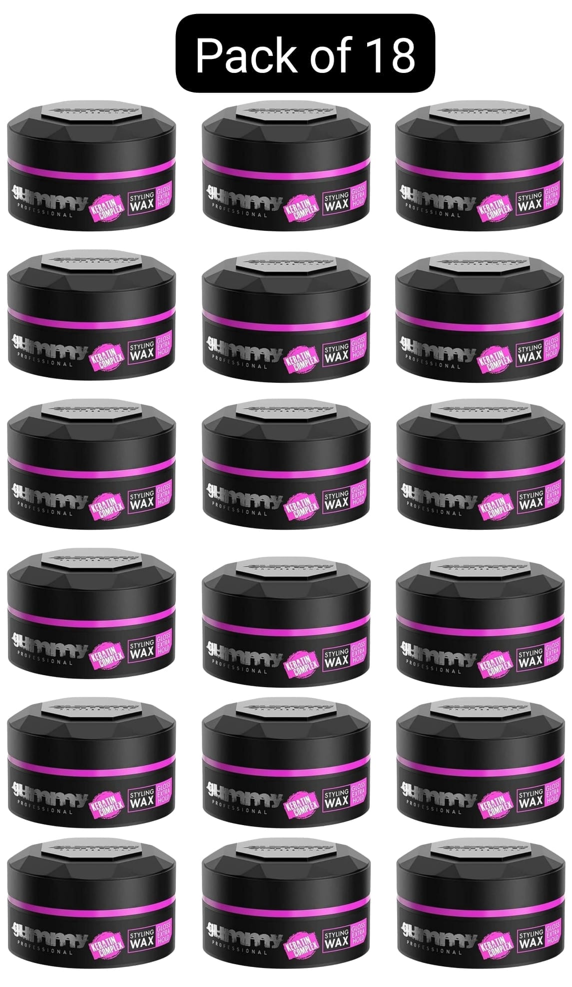 Gummy Hair Styling Wax 150ml Ultra Hold, Bright Finish, Matte Finish, Extra Gloss, Casual Look & Hard Finish 150ml