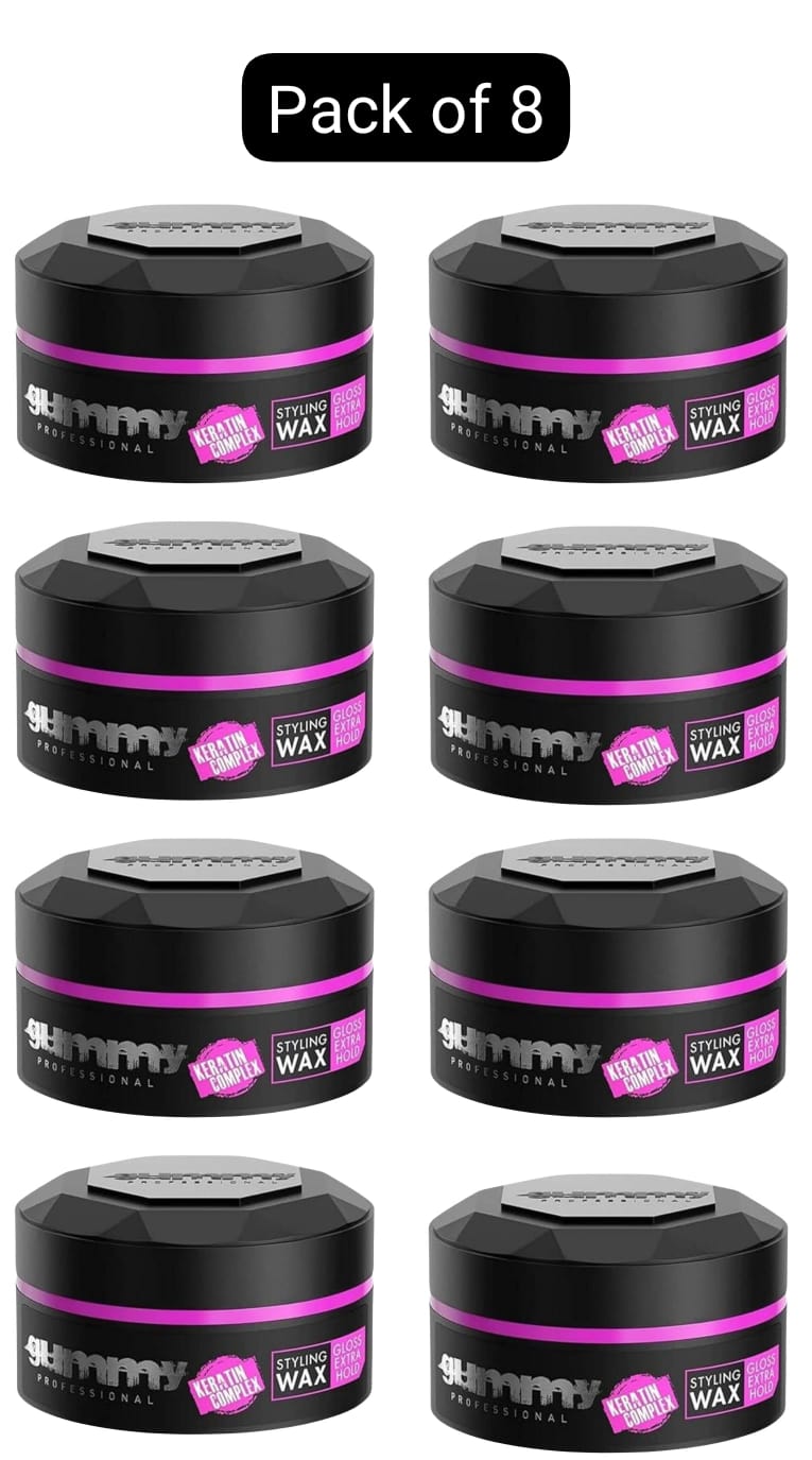 Gummy Hair Styling Wax 150ml Ultra Hold, Bright Finish, Matte Finish, Extra Gloss, Casual Look & Hard Finish 150ml
