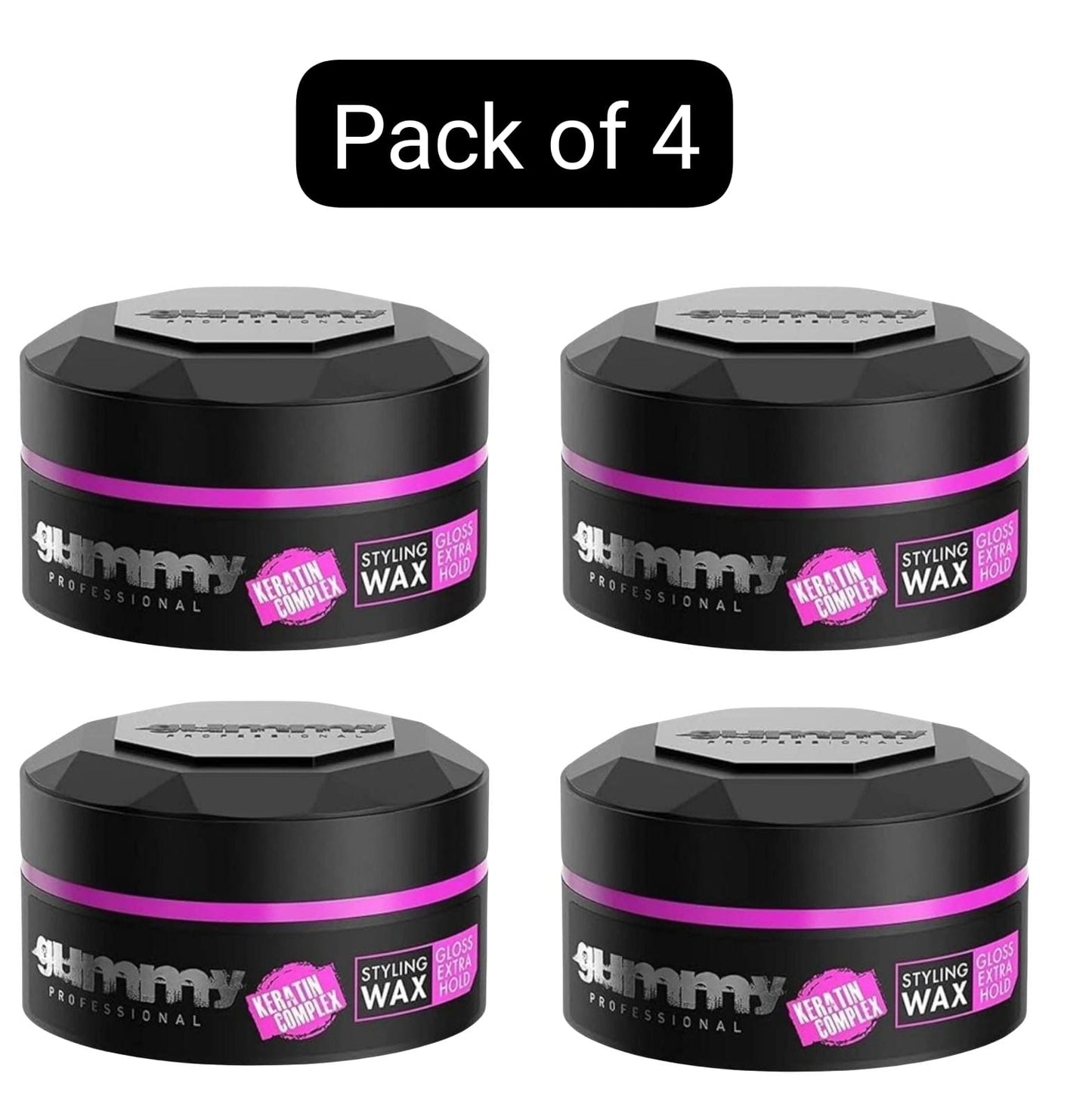 Gummy Hair Styling Wax 150ml Ultra Hold, Bright Finish, Matte Finish, Extra Gloss, Casual Look & Hard Finish 150ml