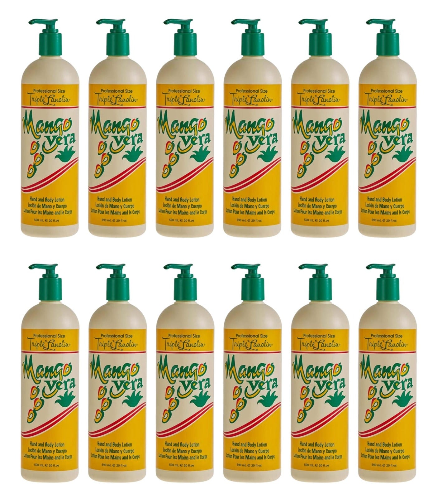 Triple Lanolin Hand and Body Lotion, Mango Vera, 590 Ml 20 Oz (Full box)