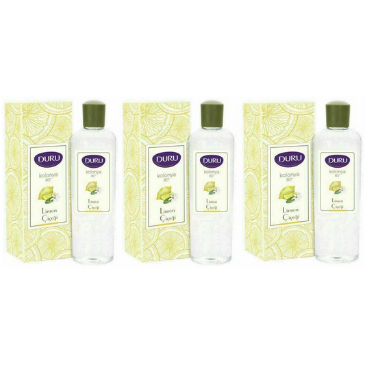 DURU LEMON TURKISH COLOGNE AFTERSHAVE 400ML (3 PCS)