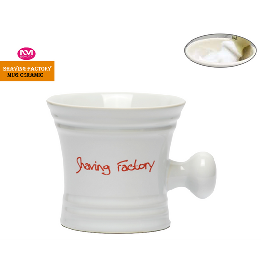 Shaving Factory Mug Ceramic For Shave Soap and Cream Barbers Perfect Shaving Mug