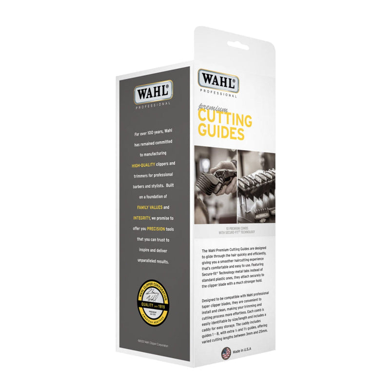 Wahl • Premium Cutting Guide Clipper Combs Guards 10pcs 3421•800