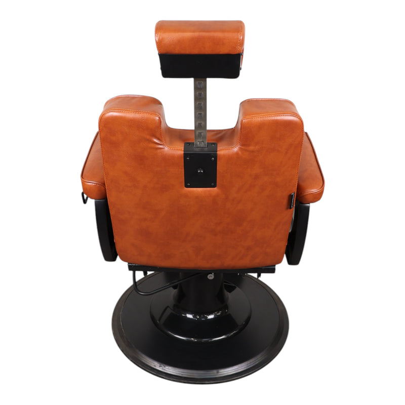 Barber Chair - Retro Camel & Black Accents