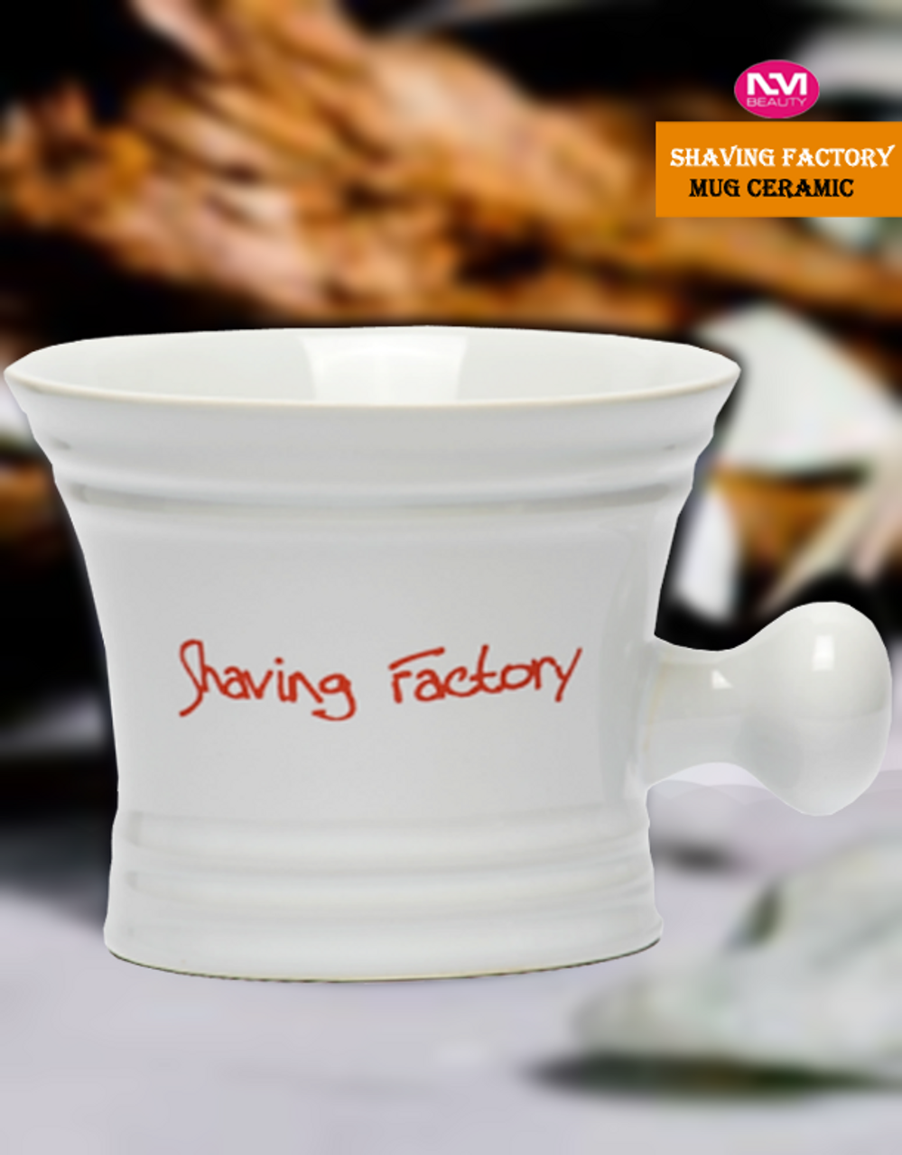 Shaving Factory Mug Ceramic For Shave Soap and Cream Barbers Perfect Shaving Mug