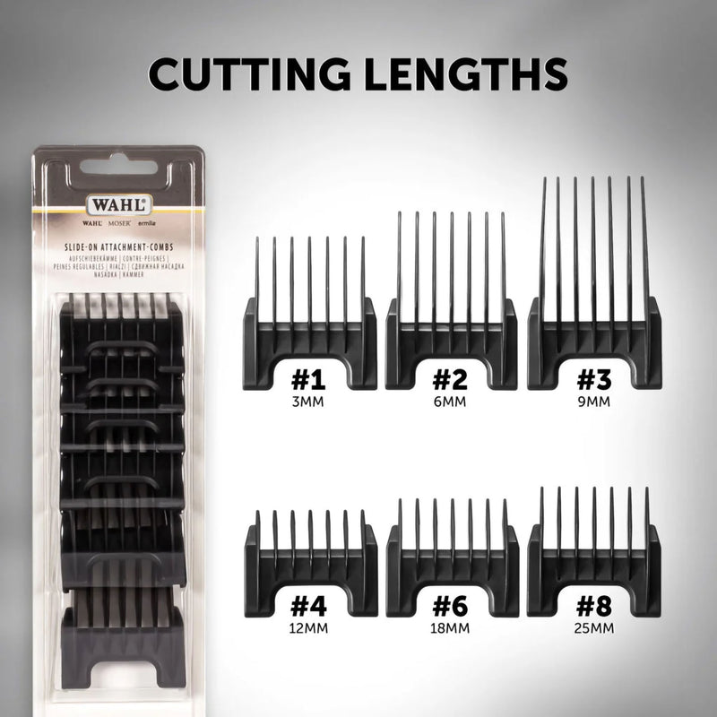 Wahl • Slide-on Attachment Combs Guards Set KMI 881-7170