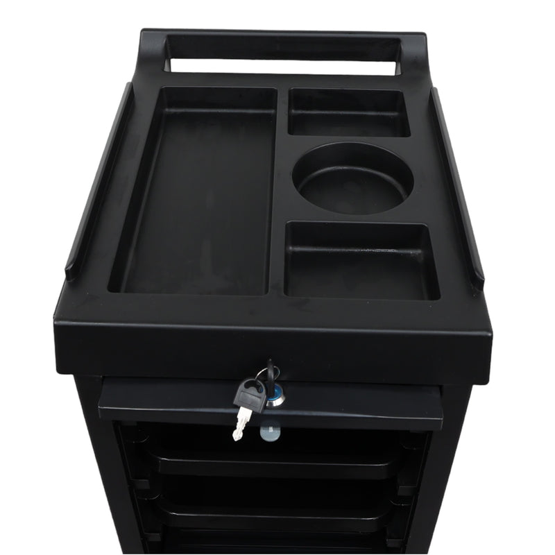 Hairdresser Multi-Function Trolley With Locking Doors