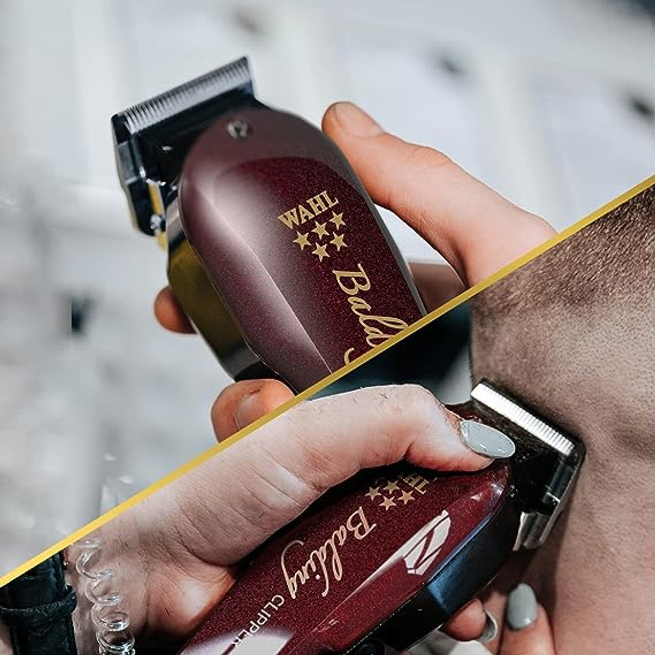 Wahl 5 Star Balding Clipper, Clippers for Barbers, Professional Hair Clippers, Pro Haircutting Kit, Corded, Powerful Motor, Zero Overlap Blades, Bald Cuts, Barbers Supplies
