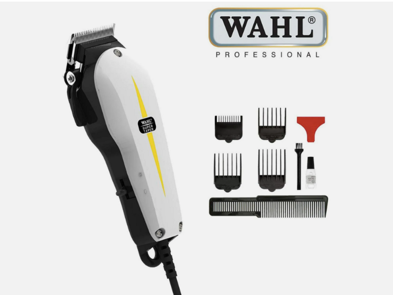 Wahl Professional Corded Super Taper Hair Clipper With Adjustable Taper Lever.