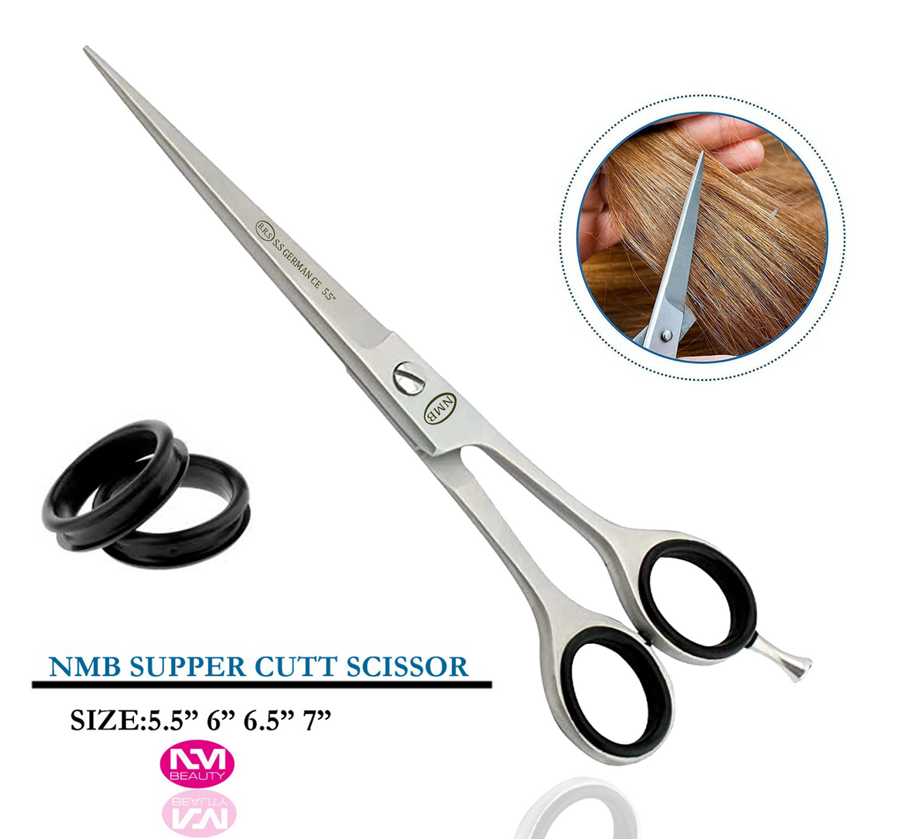 Flat Matti Matti Barber Scissors 5.5'' BRS German Sand Finshing- Next Day Delivery