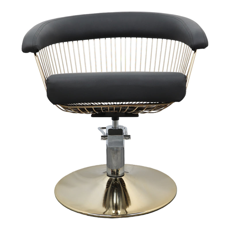 Salon Styling Chair - Comfort In Chrome Designer Hairdressing Seat