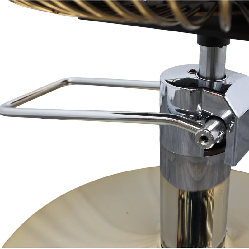 Salon Styling Chair - Comfort In Chrome Designer Hairdressing Seat