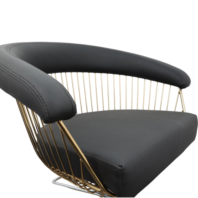 Salon Styling Chair - Comfort In Chrome Designer Hairdressing Seat