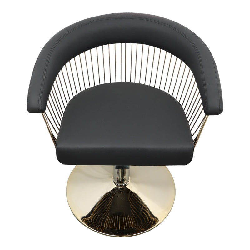 Salon Styling Chair - Comfort In Chrome Designer Hairdressing Seat