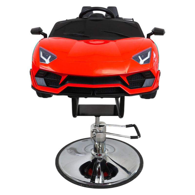 Kids Barber Chairs • Luxury Supercar Style Red