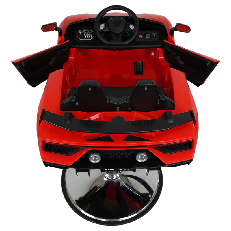 Kids Barber Chairs • Luxury Supercar Style Red