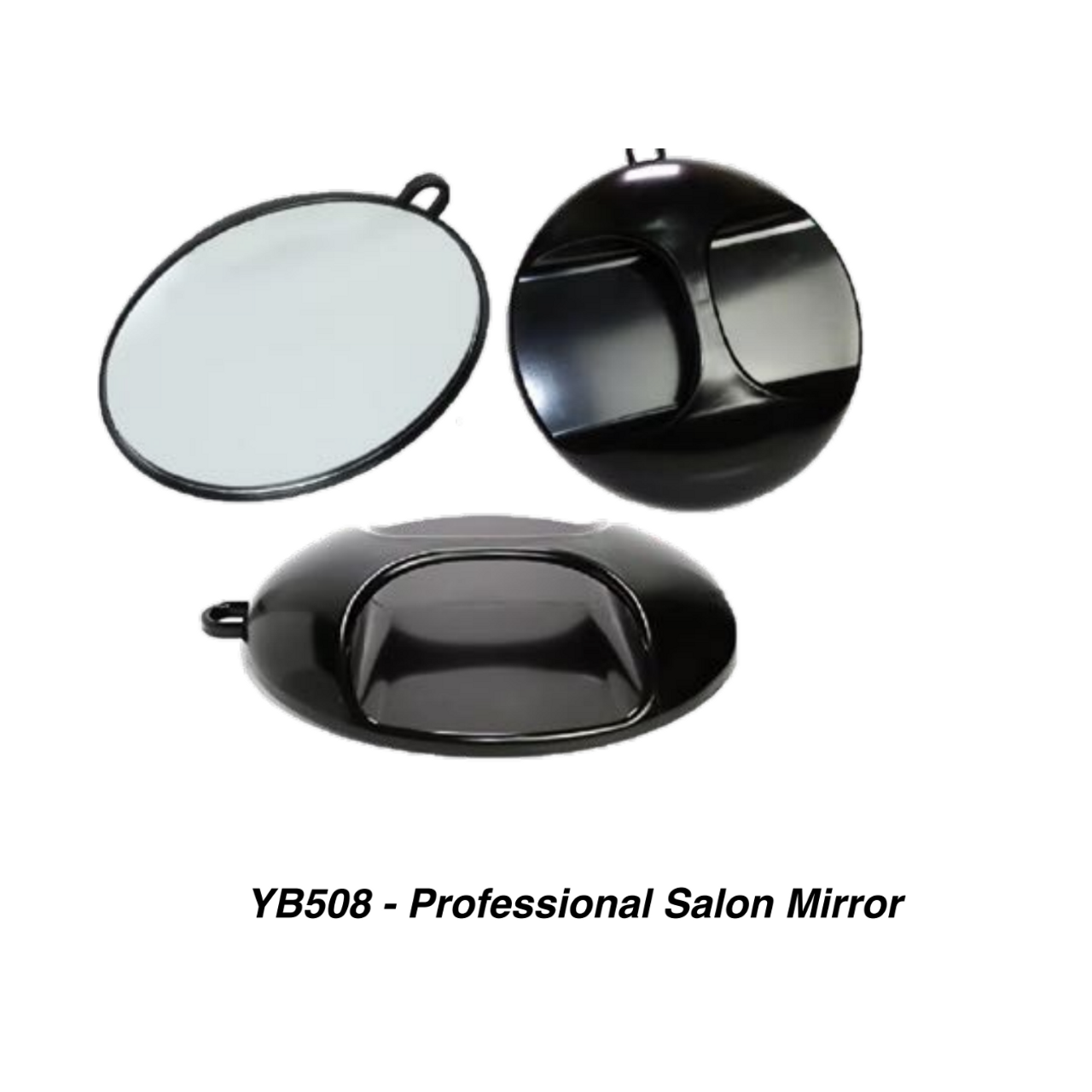 Professional Round Hand Held Mirror for Salon 1pc