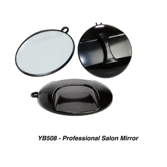 Professional Round Hand Held Mirror for Salon 1pc