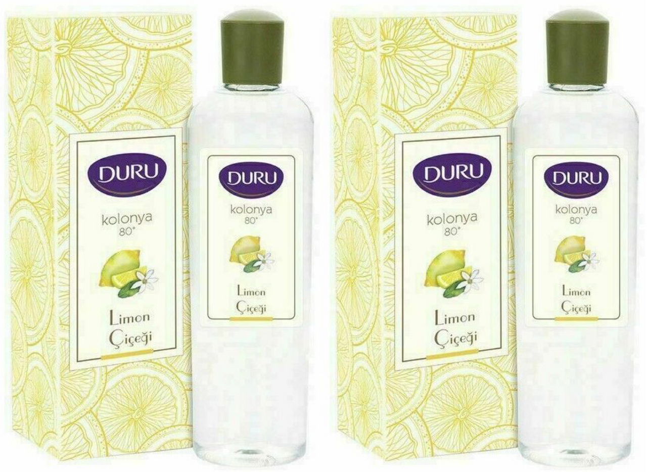 DURU LEMON TURKISH COLOGNE AFTERSHAVE 400ML-2PCS- Next Day Delivery