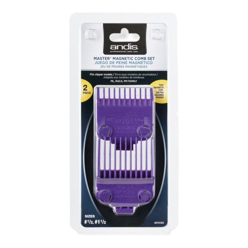 Andis • Master Magnetic Comb Set - Dual Pack 0.5 & 1.5 01420
