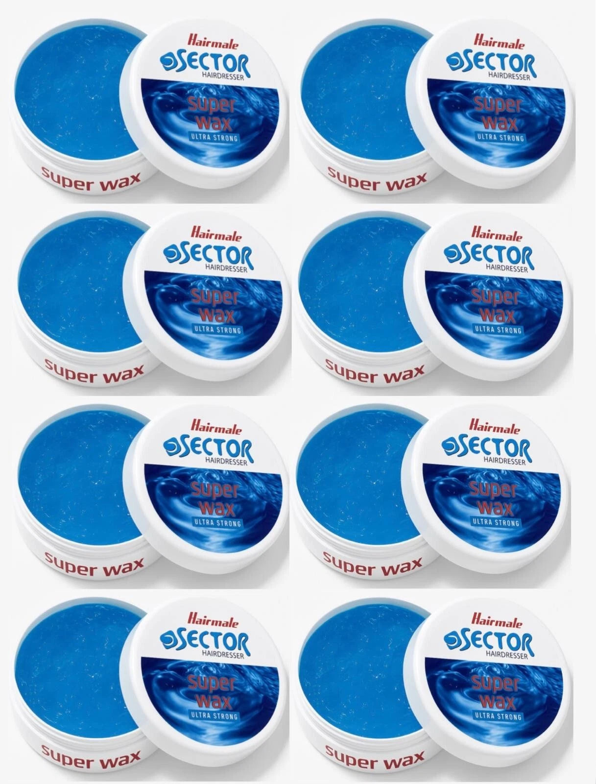 Hairmate Sector Hairdresser Super Sector Hair Wax Black, Green, Orange, Blue- 150ml