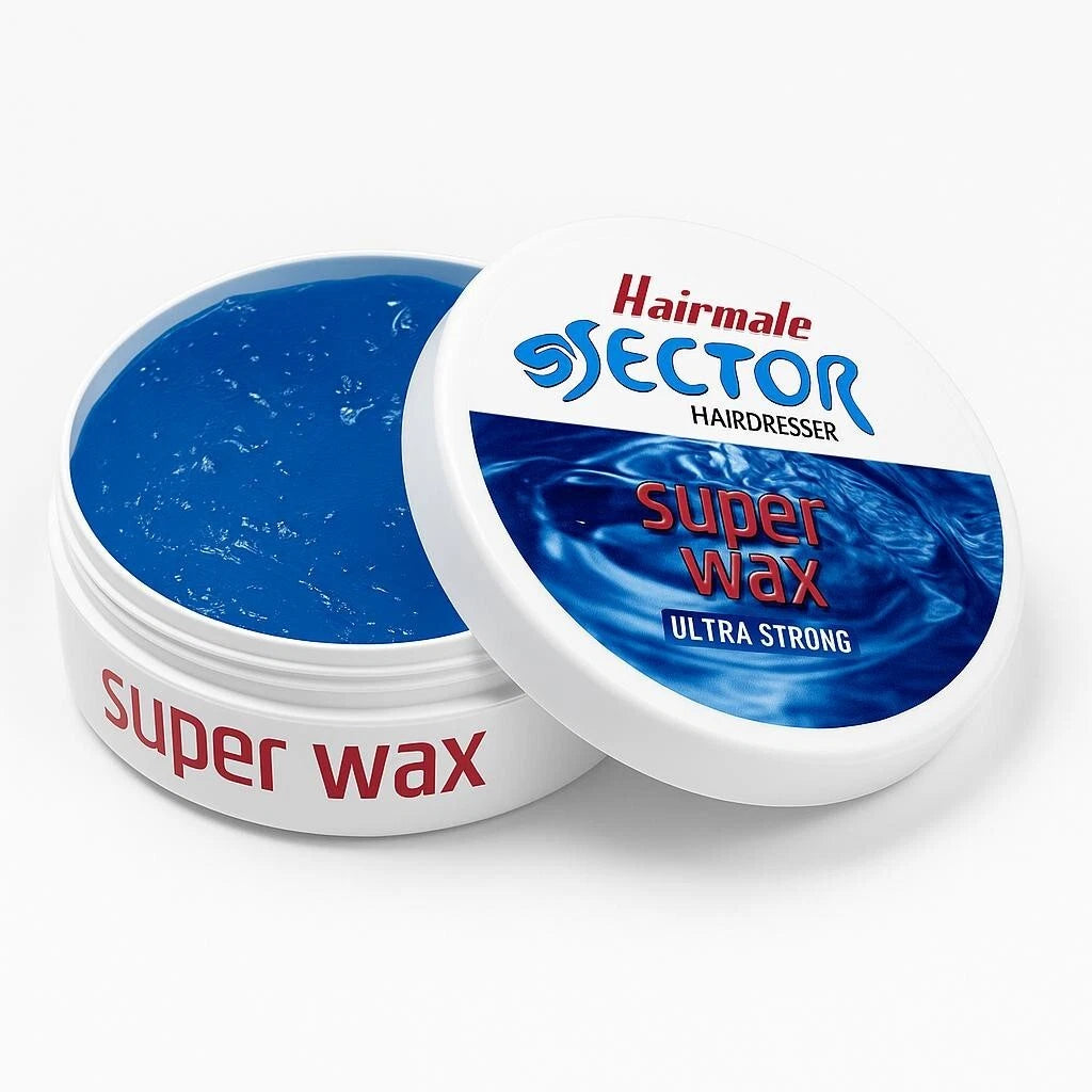 Hairmate Sector Hairdresser Super Sector Hair Wax Black, Green, Orange, Blue- 150ml