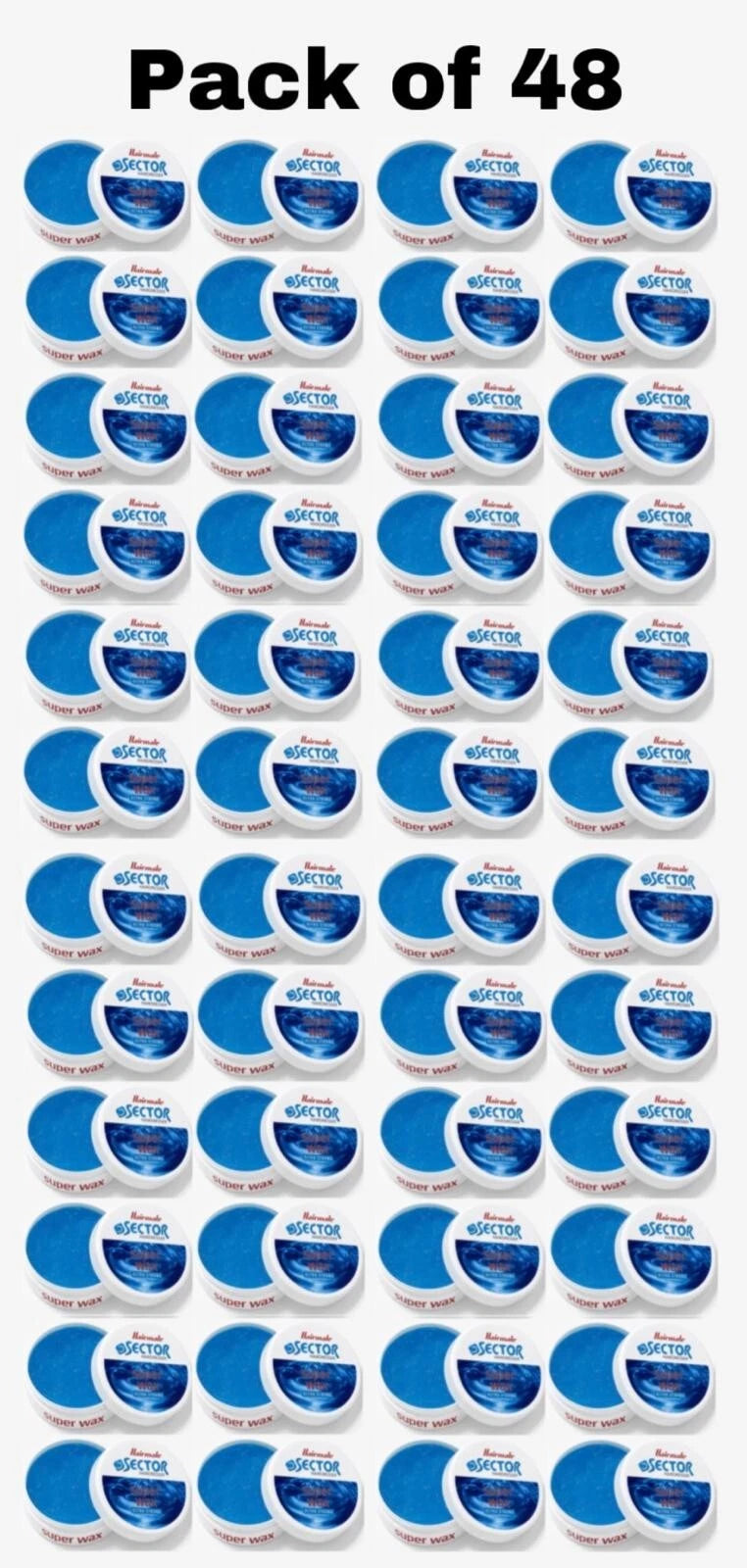 Hairmate Sector Hairdresser Super Sector Hair Wax Black, Green, Orange, Blue- 150ml