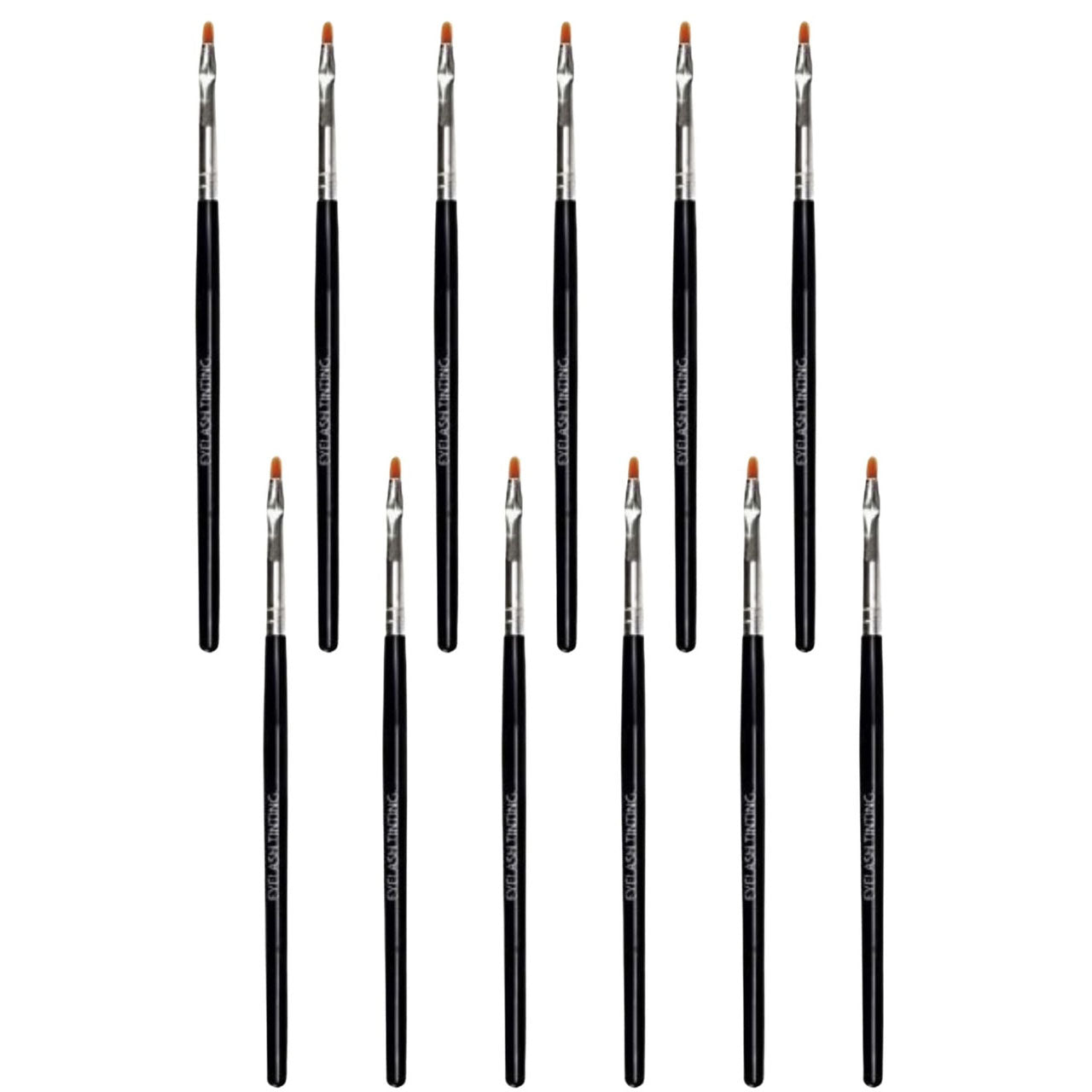 Julienne Eyebrow Eyelash Tint Tinting Dye Brush 12PCS