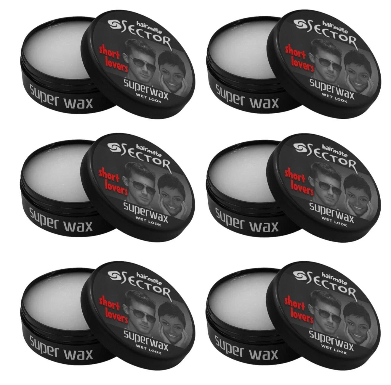 Hairmate Sector Hairdresser Super Sector Hair Wax Black, Green, Orange, Blue- 150ml