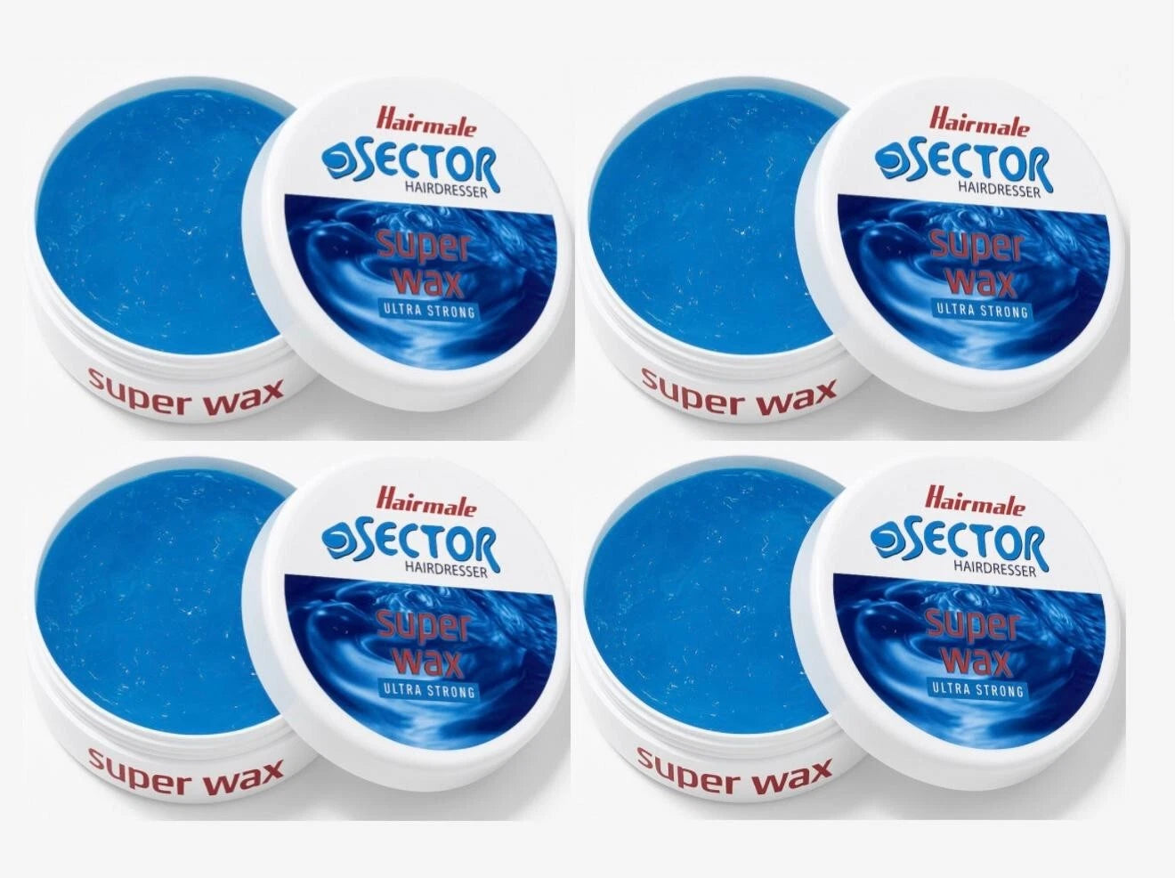 Hairmate Sector Hairdresser Super Sector Hair Wax Black, Green, Orange, Blue- 150ml