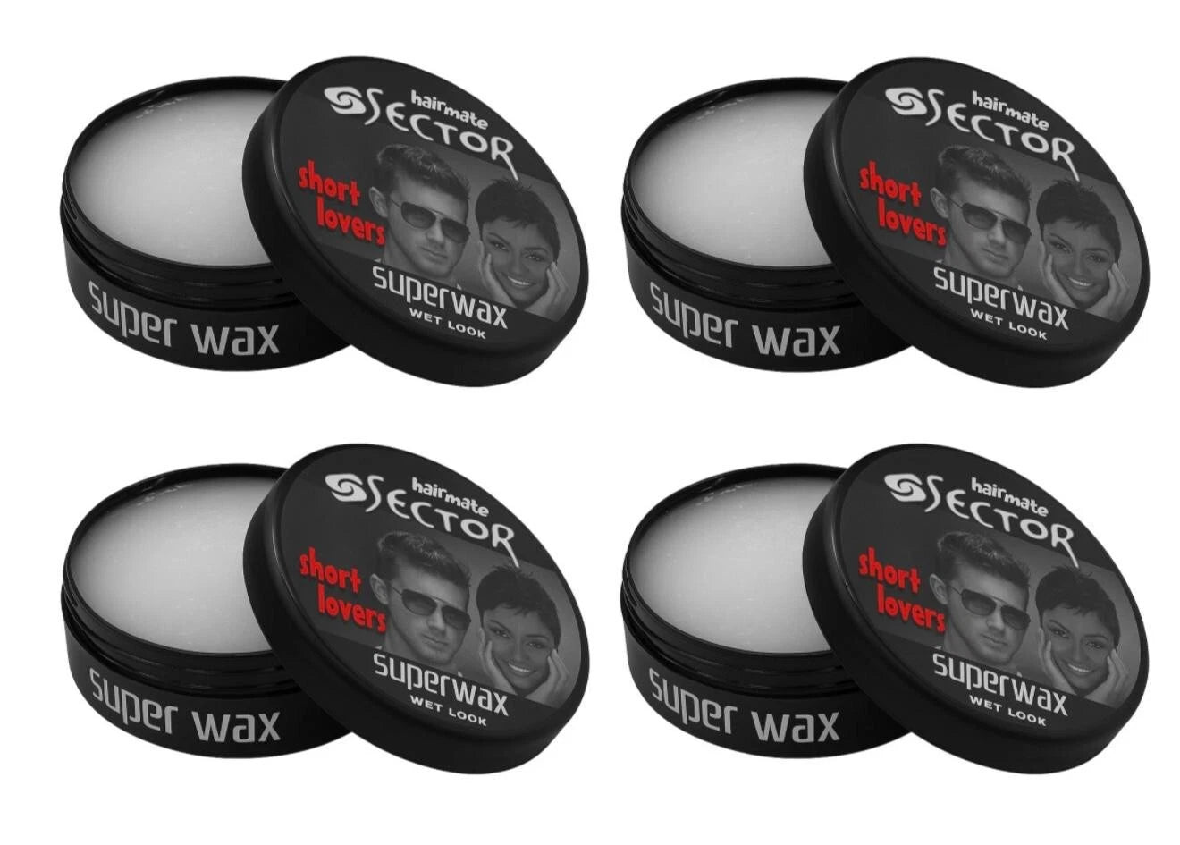 Hairmate Sector Hairdresser Super Sector Hair Wax Black, Green, Orange, Blue- 150ml