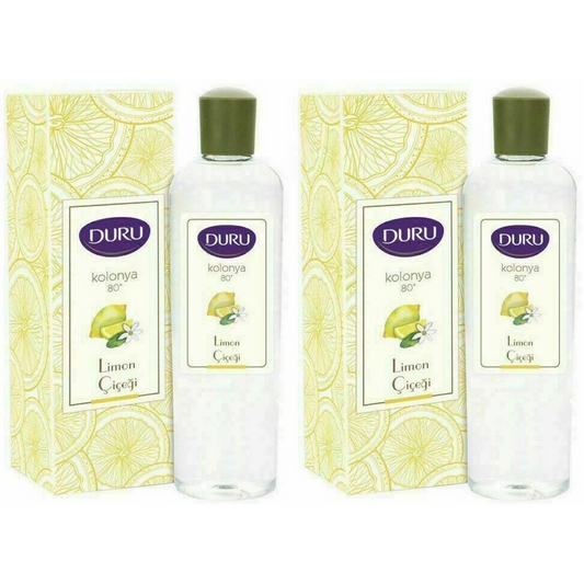 DURU LEMON TURKISH COLOGNE AFTERSHAVE 400ML-2PCS