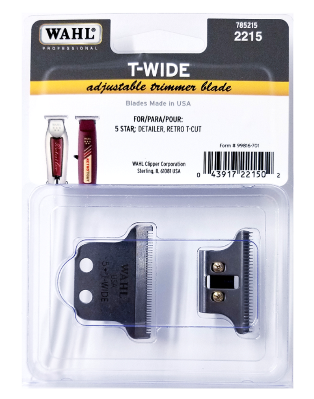 Wahl Double Wide - Detailer Trimmer Blade