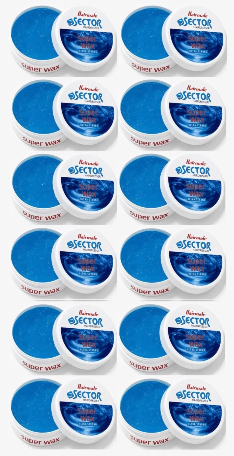 Hairmate Sector Hairdresser Super Sector Hair Wax Black, Green, Orange, Blue- 150ml