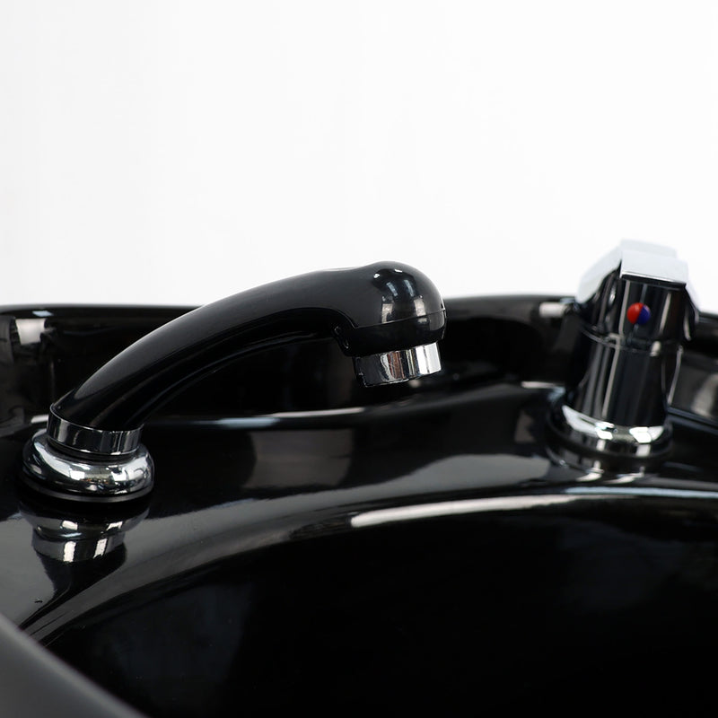 Backwash Chair - Rinse And Relax Basin Adjustable Chair Black