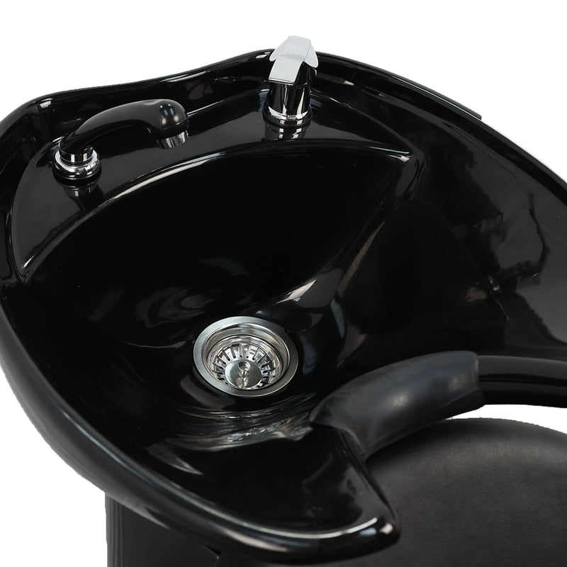 Backwash Chair - Rinse And Relax Basin Adjustable Chair Black