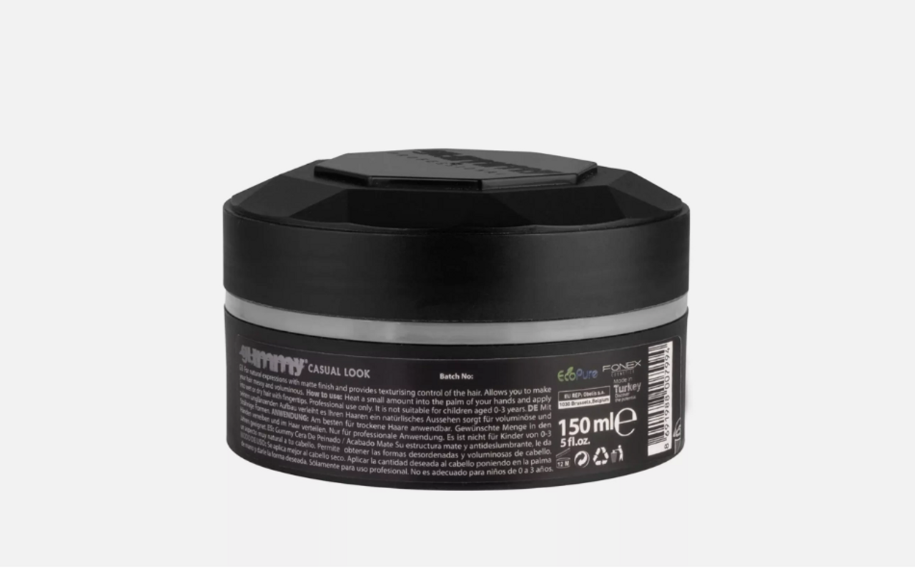 GUMMY Casual Look Hair Styling Wax Cream Matte Look Wax 150ml