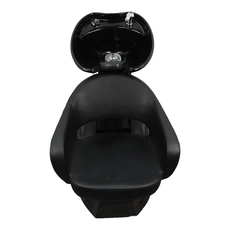 Backwash Chair - Rinse And Relax Basin Adjustable Chair Black